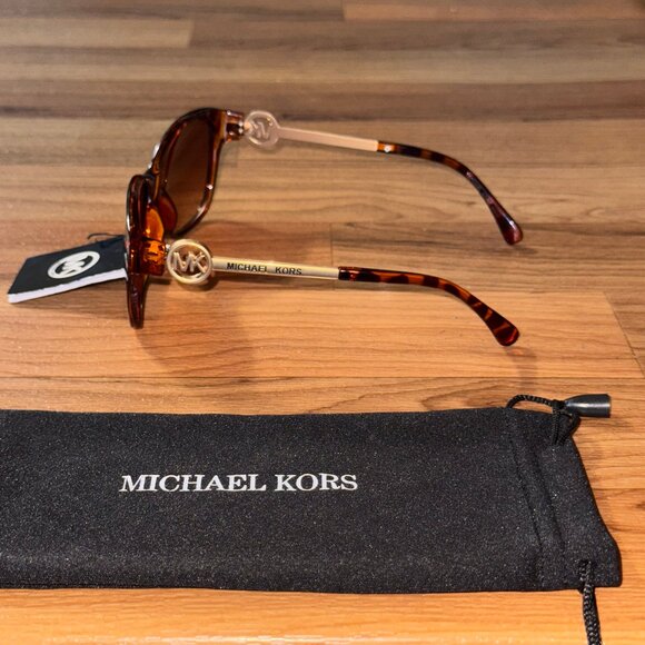 Michael Kors M8818 Women’s Sunglasses 58mm Tortoise Brown MK Logo